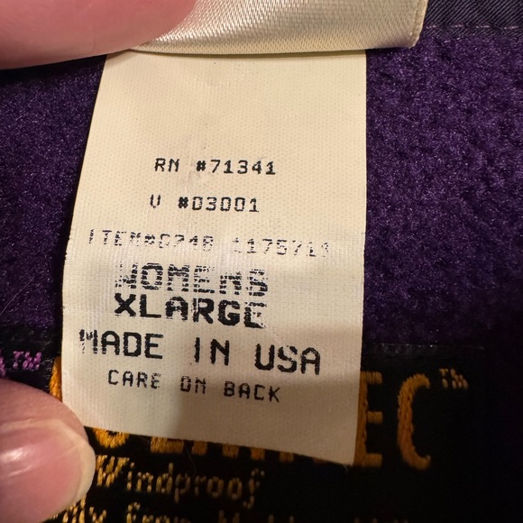 Vintage L.L. Bean Polartec Fleece Windbloc Series Pullover Jacket Size XL - Picture 9 of 11